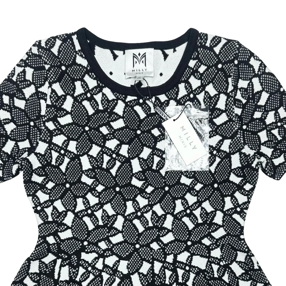 Milly Minis‎ Floral Mesh Jacquard Dress